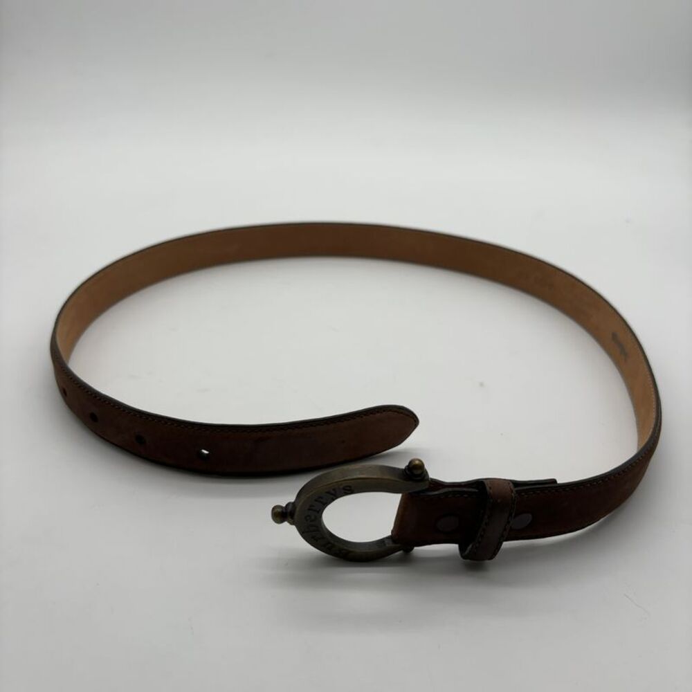 Burberry Brown Suede Leather Belt